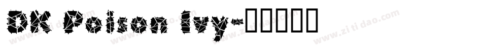 DK Poison Ivy字体转换